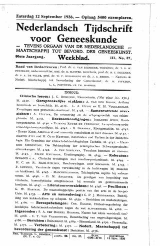 Eerste pagina van het artikel zoals het is gepubliceerd in het tijdschrift