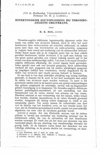 Eerste pagina van het artikel zoals het is gepubliceerd in het tijdschrift