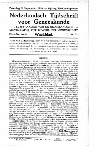 Eerste pagina van het artikel zoals het is gepubliceerd in het tijdschrift