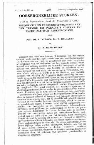 Eerste pagina van het artikel zoals het is gepubliceerd in het tijdschrift