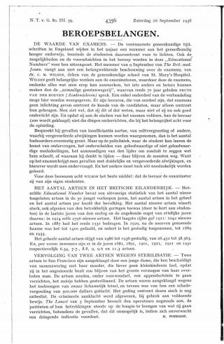 Eerste pagina van het artikel zoals het is gepubliceerd in het tijdschrift