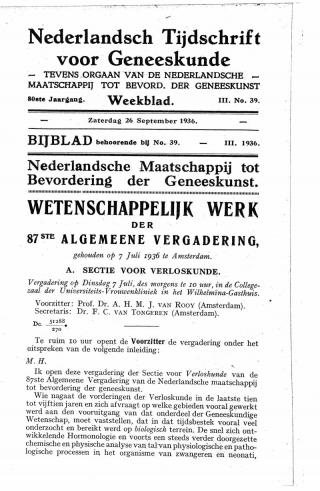 Eerste pagina van het artikel zoals het is gepubliceerd in het tijdschrift