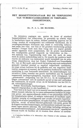 Eerste pagina van het artikel zoals het is gepubliceerd in het tijdschrift