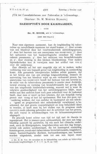 Eerste pagina van het artikel zoals het is gepubliceerd in het tijdschrift