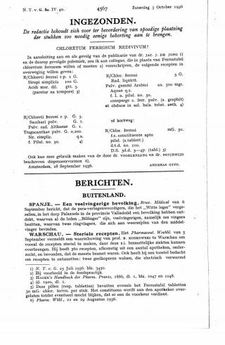 Eerste pagina van het artikel zoals het is gepubliceerd in het tijdschrift