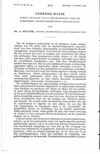 Eerste pagina van het artikel zoals het is gepubliceerd in het tijdschrift