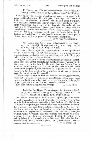 Eerste pagina van het artikel zoals het is gepubliceerd in het tijdschrift