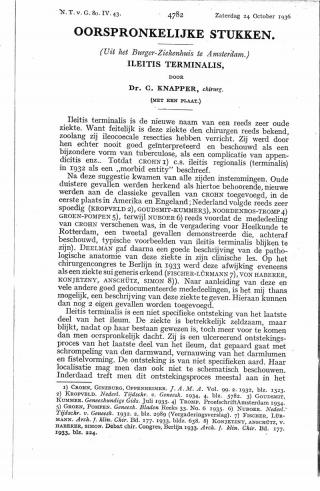 Eerste pagina van het artikel zoals het is gepubliceerd in het tijdschrift