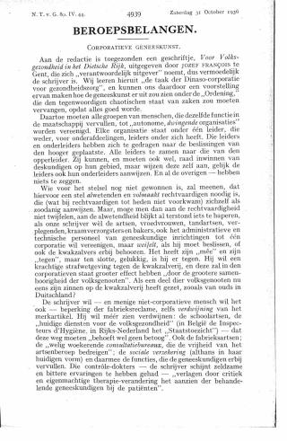 Eerste pagina van het artikel zoals het is gepubliceerd in het tijdschrift