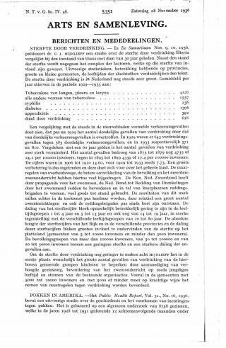 Eerste pagina van het artikel zoals het is gepubliceerd in het tijdschrift