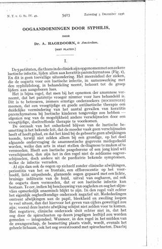 Eerste pagina van het artikel zoals het is gepubliceerd in het tijdschrift