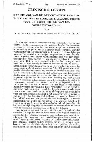 Eerste pagina van het artikel zoals het is gepubliceerd in het tijdschrift