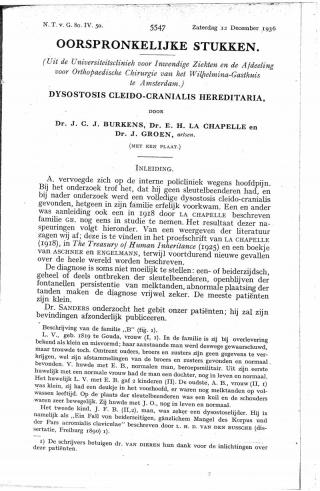 Eerste pagina van het artikel zoals het is gepubliceerd in het tijdschrift