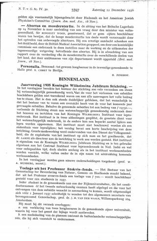 Eerste pagina van het artikel zoals het is gepubliceerd in het tijdschrift