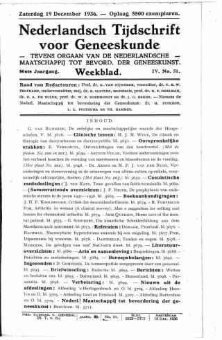 Eerste pagina van het artikel zoals het is gepubliceerd in het tijdschrift