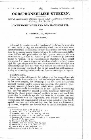 Eerste pagina van het artikel zoals het is gepubliceerd in het tijdschrift