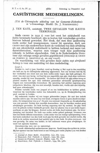 Eerste pagina van het artikel zoals het is gepubliceerd in het tijdschrift