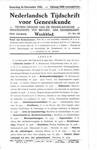 Eerste pagina van het artikel zoals het is gepubliceerd in het tijdschrift