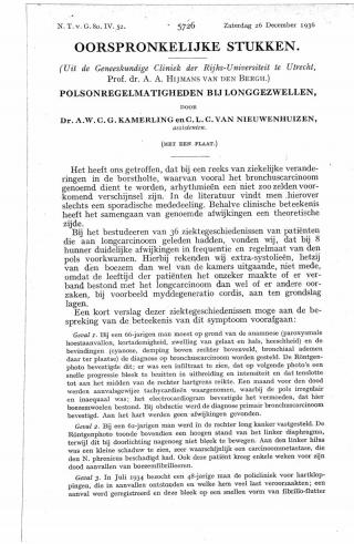 Eerste pagina van het artikel zoals het is gepubliceerd in het tijdschrift