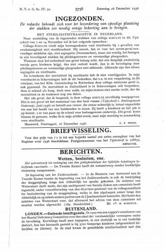 Eerste pagina van het artikel zoals het is gepubliceerd in het tijdschrift