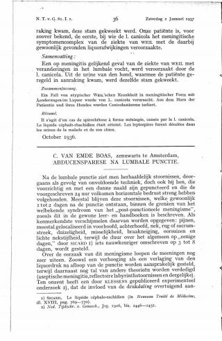 Eerste pagina van het artikel zoals het is gepubliceerd in het tijdschrift