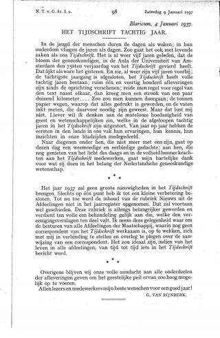 Eerste pagina van het artikel zoals het is gepubliceerd in het tijdschrift