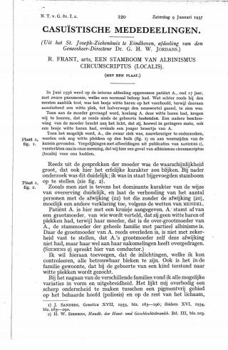 Eerste pagina van het artikel zoals het is gepubliceerd in het tijdschrift