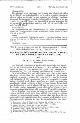 Eerste pagina van het artikel zoals het is gepubliceerd in het tijdschrift