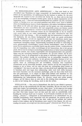 Eerste pagina van het artikel zoals het is gepubliceerd in het tijdschrift