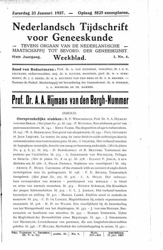 Eerste pagina van het artikel zoals het is gepubliceerd in het tijdschrift