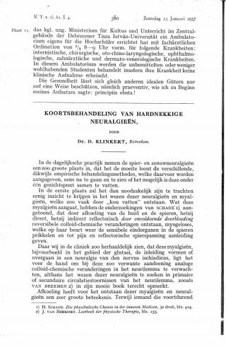 Eerste pagina van het artikel zoals het is gepubliceerd in het tijdschrift