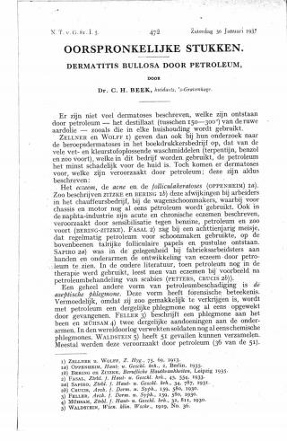 Eerste pagina van het artikel zoals het is gepubliceerd in het tijdschrift