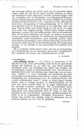 Eerste pagina van het artikel zoals het is gepubliceerd in het tijdschrift