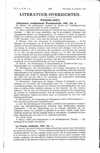 Eerste pagina van het artikel zoals het is gepubliceerd in het tijdschrift