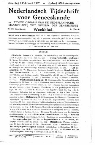 Eerste pagina van het artikel zoals het is gepubliceerd in het tijdschrift