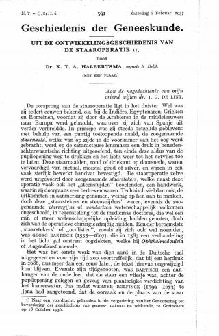 Eerste pagina van het artikel zoals het is gepubliceerd in het tijdschrift