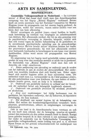 Eerste pagina van het artikel zoals het is gepubliceerd in het tijdschrift