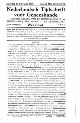 Eerste pagina van het artikel zoals het is gepubliceerd in het tijdschrift