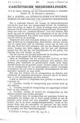 Eerste pagina van het artikel zoals het is gepubliceerd in het tijdschrift