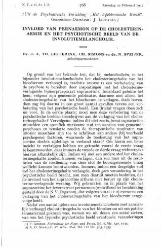 Eerste pagina van het artikel zoals het is gepubliceerd in het tijdschrift