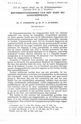 Eerste pagina van het artikel zoals het is gepubliceerd in het tijdschrift