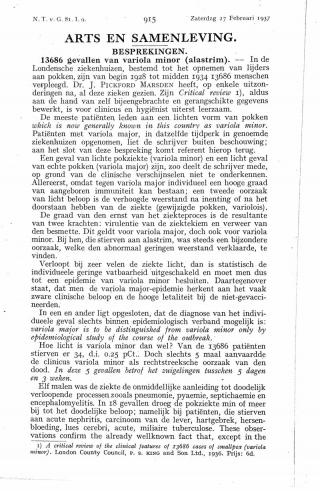 Eerste pagina van het artikel zoals het is gepubliceerd in het tijdschrift