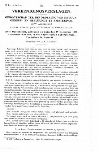 Eerste pagina van het artikel zoals het is gepubliceerd in het tijdschrift