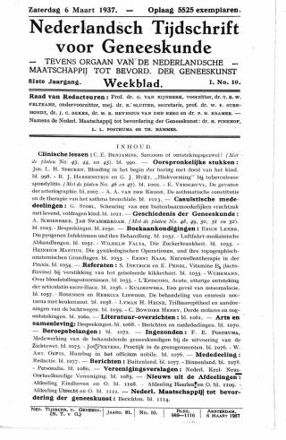 Eerste pagina van het artikel zoals het is gepubliceerd in het tijdschrift