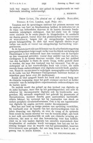 Eerste pagina van het artikel zoals het is gepubliceerd in het tijdschrift