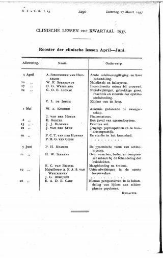 Eerste pagina van het artikel zoals het is gepubliceerd in het tijdschrift