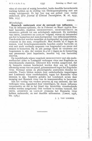 Eerste pagina van het artikel zoals het is gepubliceerd in het tijdschrift