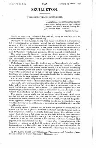 Eerste pagina van het artikel zoals het is gepubliceerd in het tijdschrift