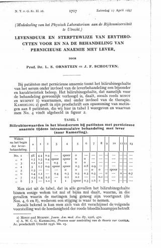 Eerste pagina van het artikel zoals het is gepubliceerd in het tijdschrift