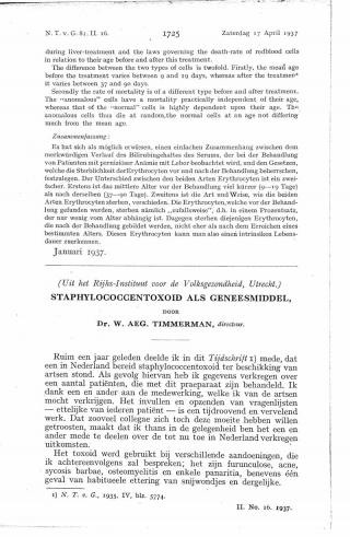 Eerste pagina van het artikel zoals het is gepubliceerd in het tijdschrift